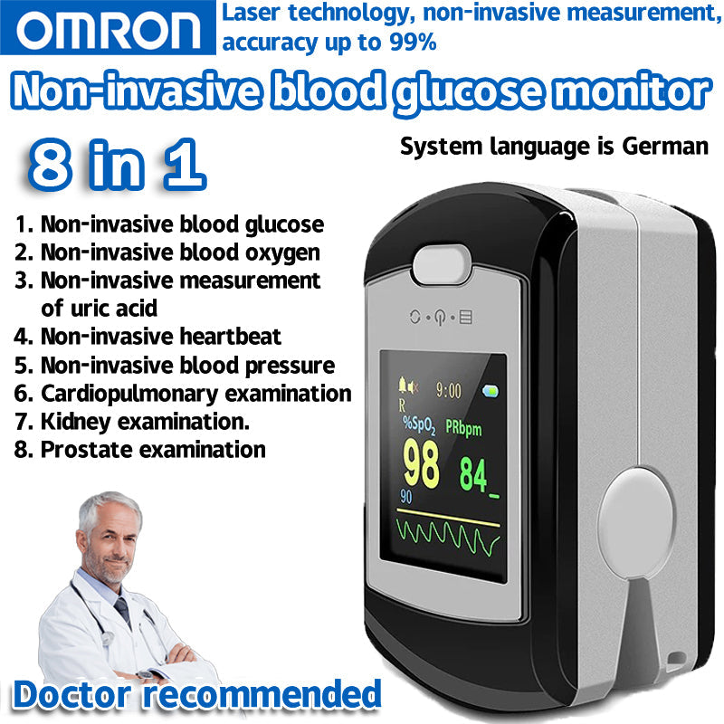 Omron 8-in-1 non-invasive blood glucose meter